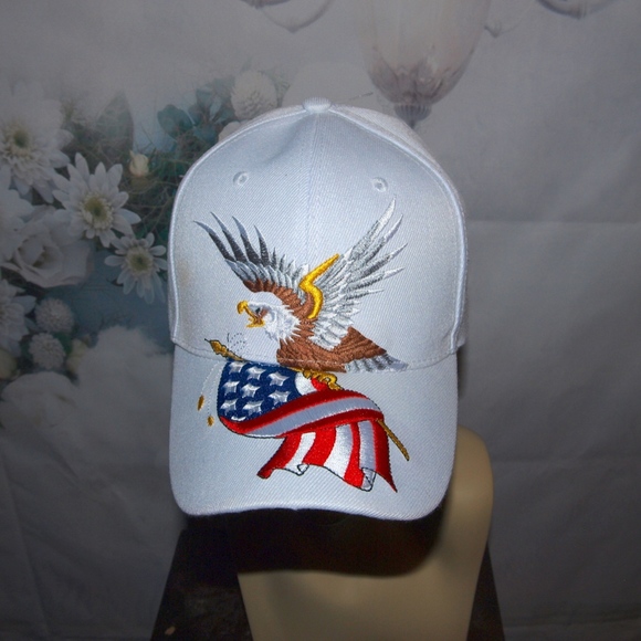 USA Hat Eagle and American Flag Patriotic Hat NWT - Picture 2 of 5